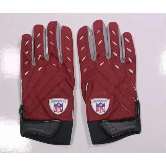 Nike Magnigrip Elite NFL Equipment Burgundy Arizona Cardinals Gloves 3XL - Picture 1 of 5